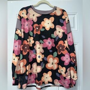 Heimish Long sleeved Floral shirt size 1XL